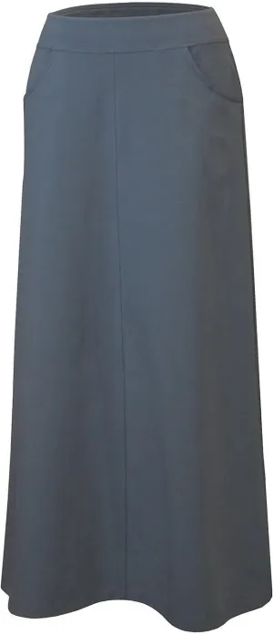 Baby'O Women's Stretch Cotton Knit Western Style A-Line Maxi Skirt