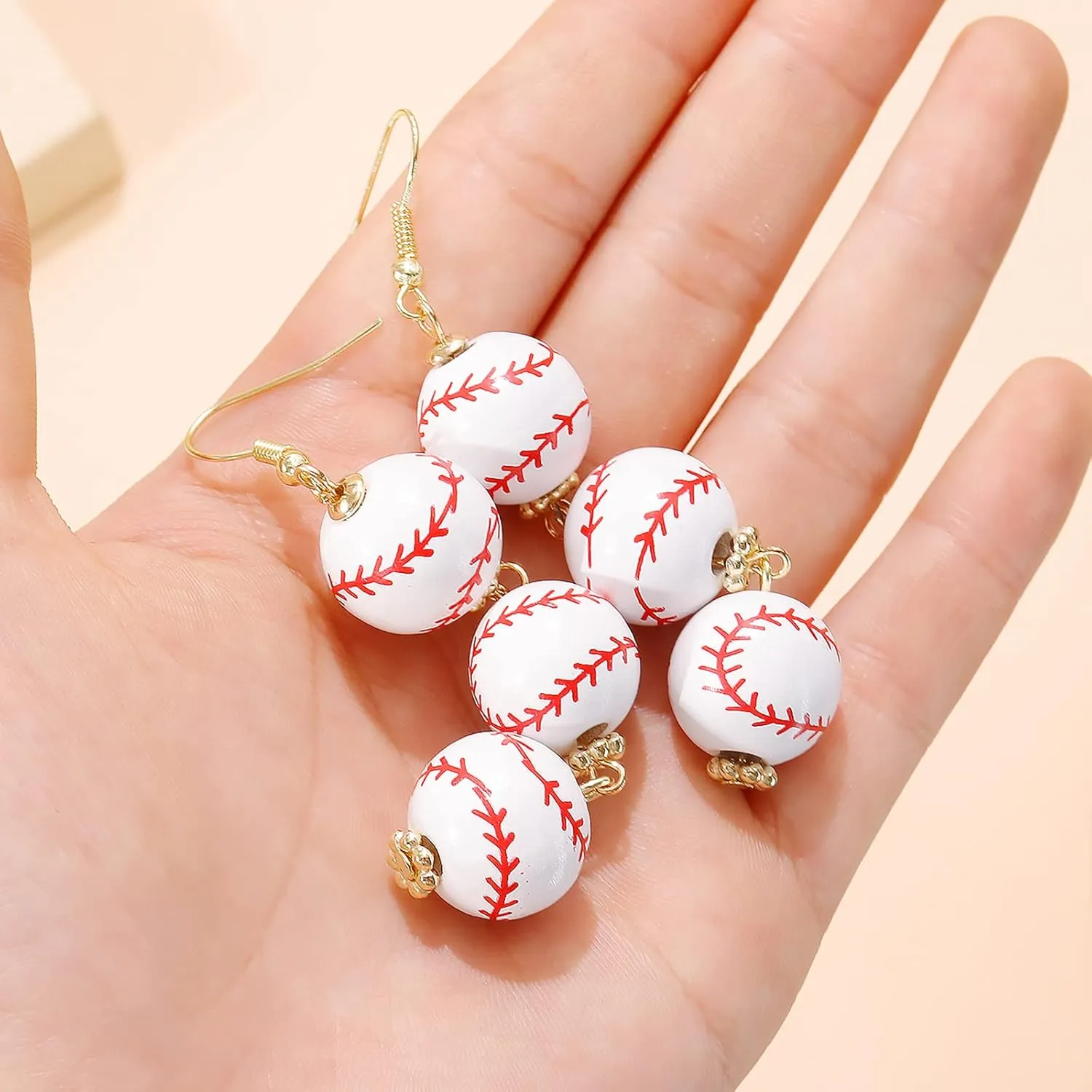 Baseball Earrings for Women Cubic Zirconia Baseball Dangle Earrings Football Softball Sports Earrings Baseball Accessories Game Day Earrings Jewelry Gifts