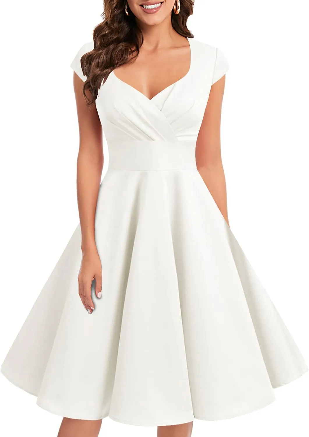 Bbonlinedress Women Short 1950s Retro Vintage Cocktail Party Swing Dresses