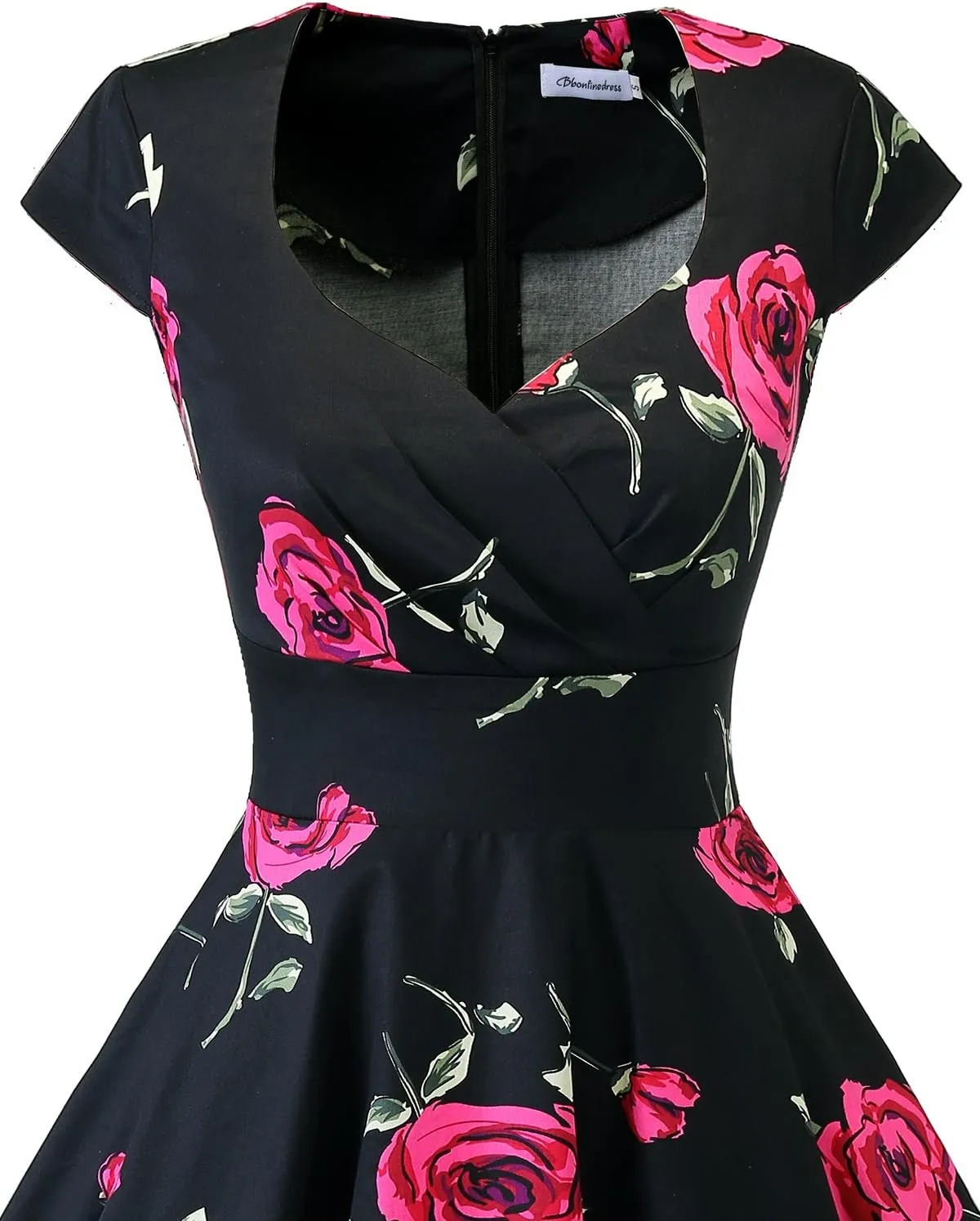 Bbonlinedress Women Short 1950s Retro Vintage Cocktail Party Swing Dresses