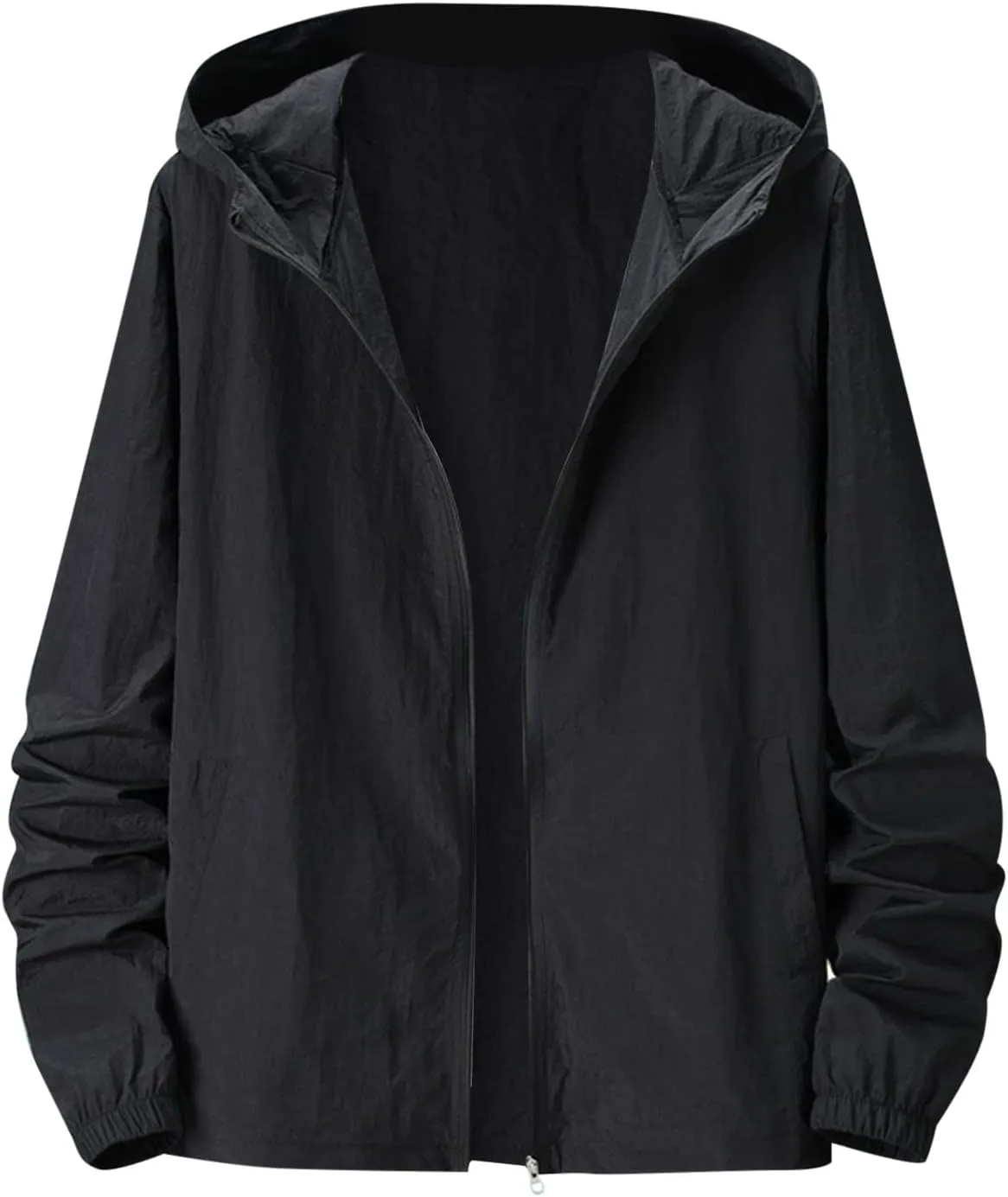 Bomber Jacket Men, Mens Hip Hop Streetwear Windbreaker Jacket Lightweight Casual Outdoor Bomber Jacket Coat with Hood