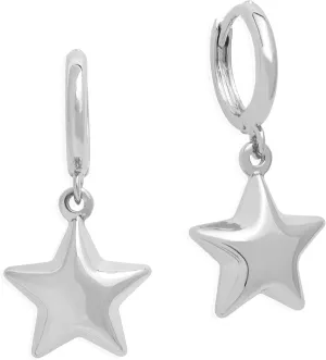 Bow Star Dangle Small Hoop Earrings for Woman, Cute Statement Minimalist Drop Huggie Earing Prom Wedding Accessories Fashion Jewelry Gifts