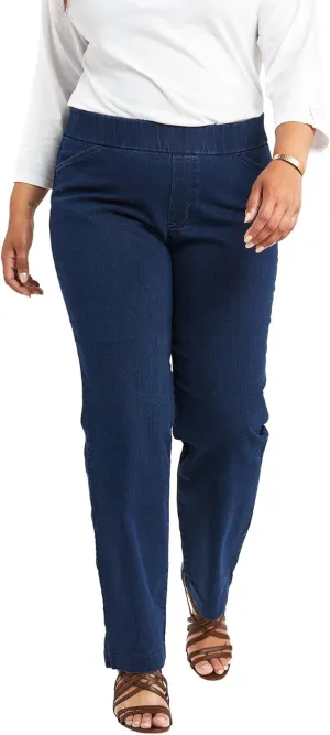 Chic Classic Collection Women's Easy Fit Elastic Waist Jean
