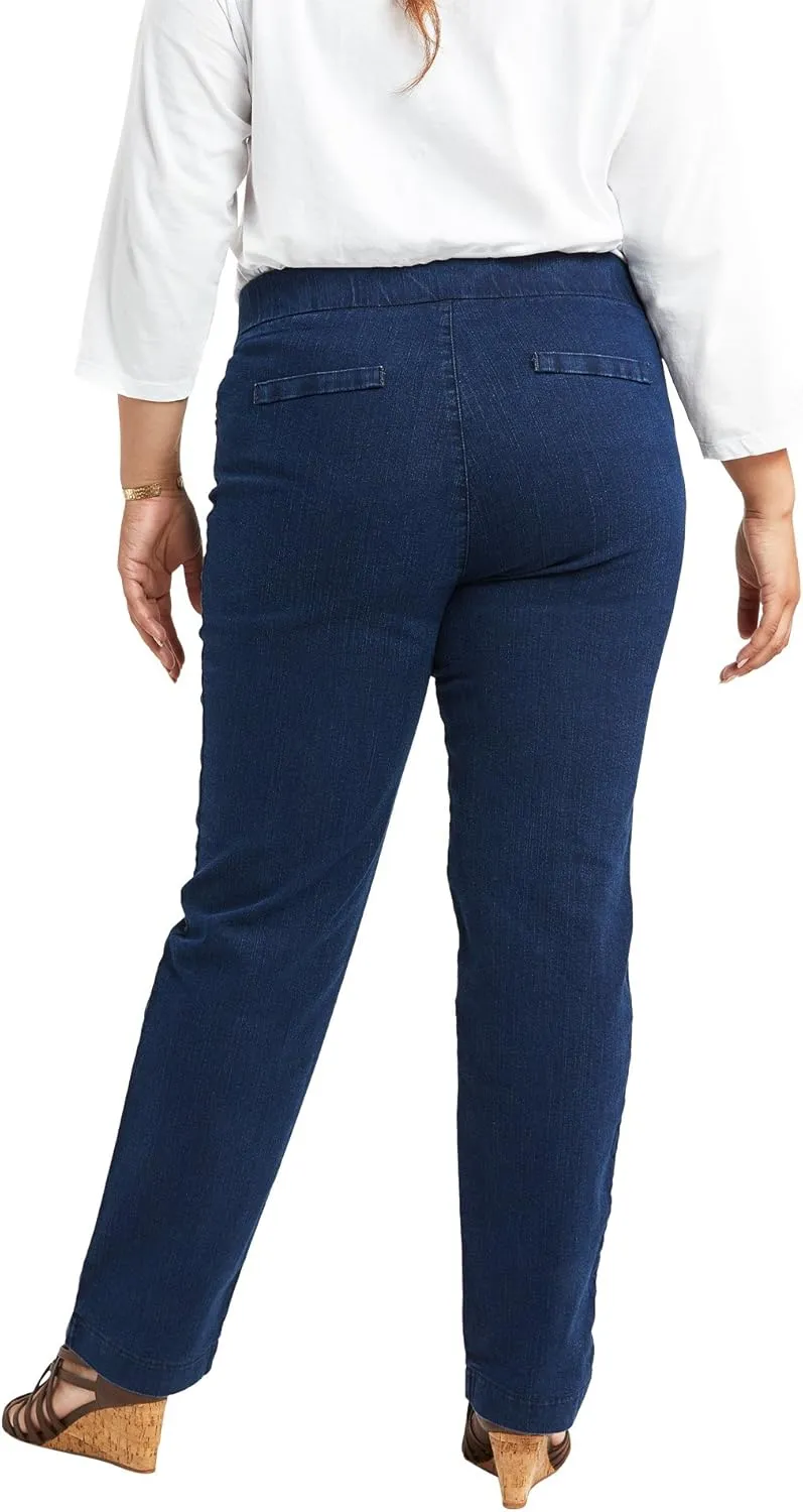 Chic Classic Collection Women's Easy Fit Elastic Waist Jean