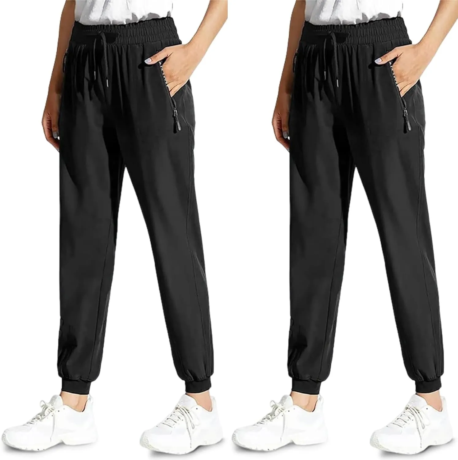 Comfyfit Pants for Women, Comfy Fit Stretch Active Pants, Quick Drying Lightweight Trousers for Travel, Work, Yoga