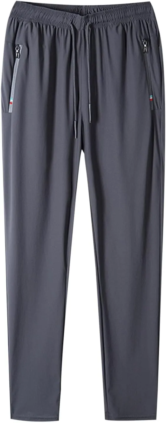 Comfyfit Stretch Active Pants for Men Ice Silk Breathable Dandyflex Mens PantQuicking Dry Airyflex Jogger Trousers