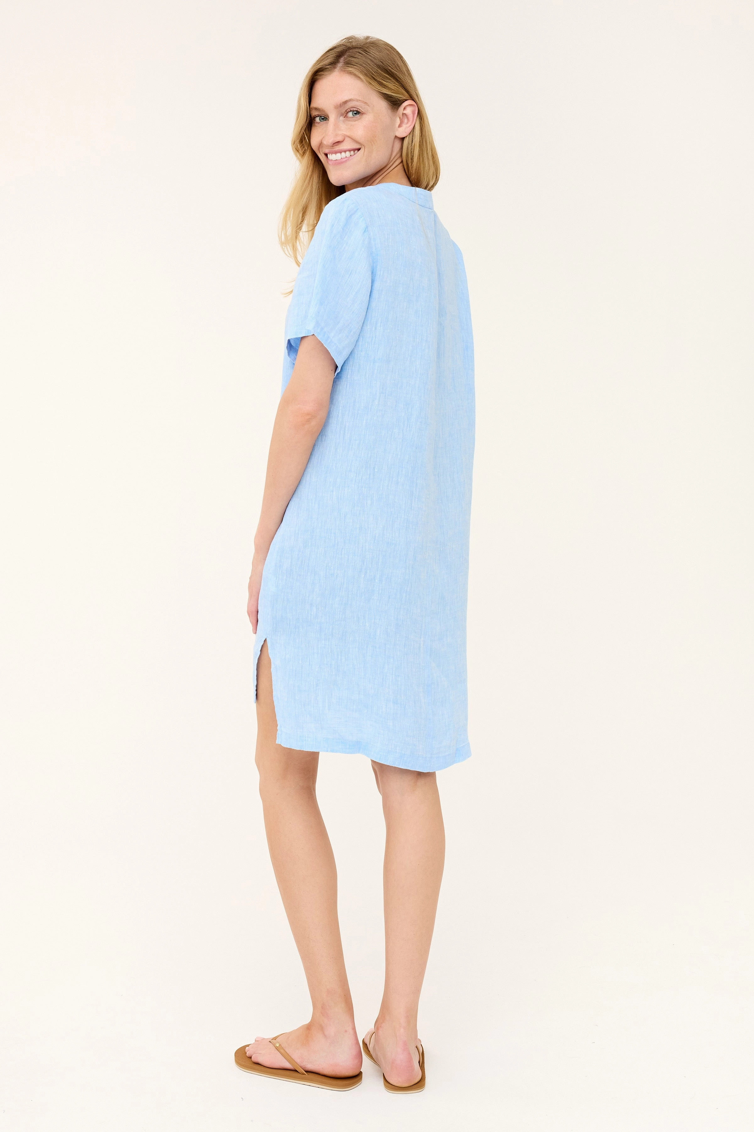 Emmy Dress - Blue Chambray