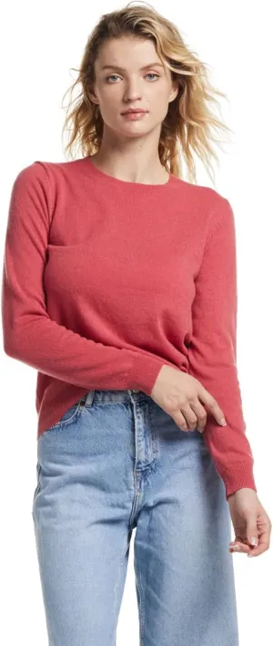 EURKEA Women's Crewneck 100% Cashmere Sweater, Cozy Pullover Winter Top for Women, Gift Ready