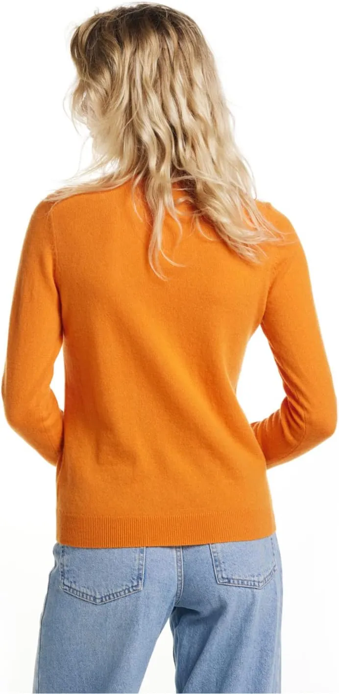 EURKEA Women's Crewneck 100% Cashmere Sweater, Cozy Pullover Winter Top for Women, Gift Ready