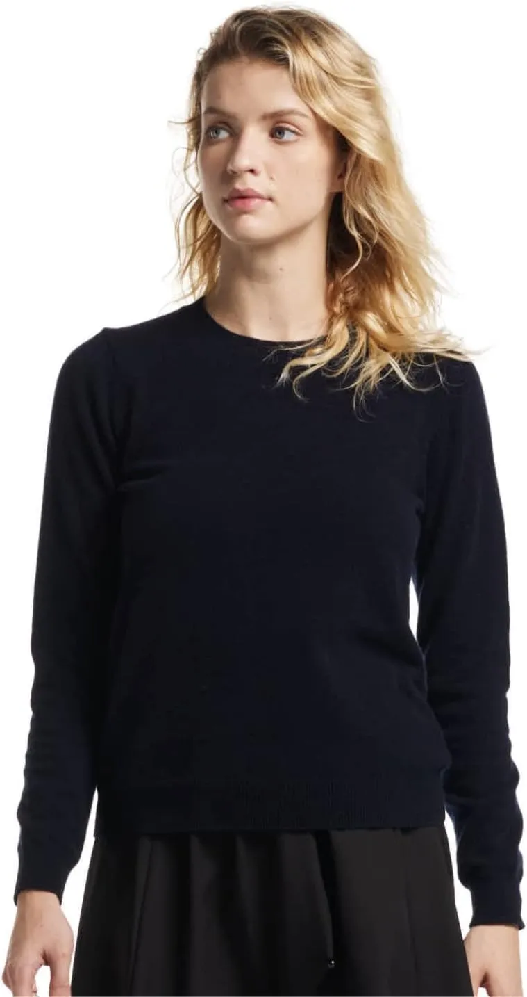 EURKEA Women's Crewneck 100% Cashmere Sweater, Cozy Pullover Winter Top for Women, Gift Ready