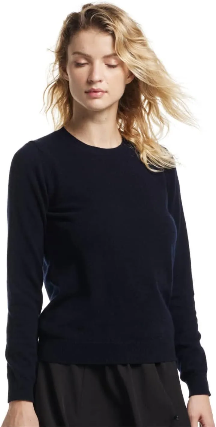 EURKEA Women's Crewneck 100% Cashmere Sweater, Cozy Pullover Winter Top for Women, Gift Ready
