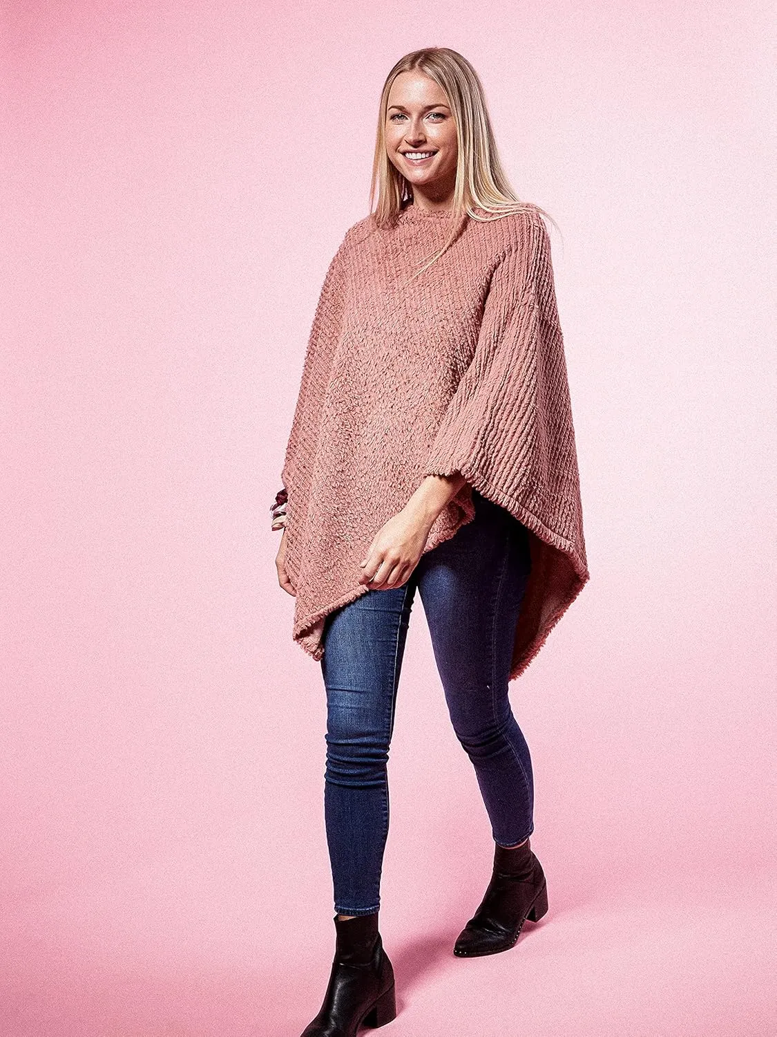 Hadley Wren Women's Knit/Crochet Poncho Collection