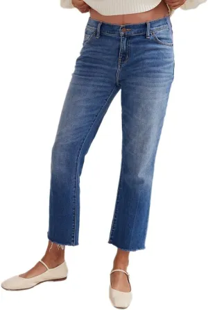 HATCH Collection | Maternity The Crop Jeans | Under The Belly Fit | Cotton Denim for Mom | Extended Sizing