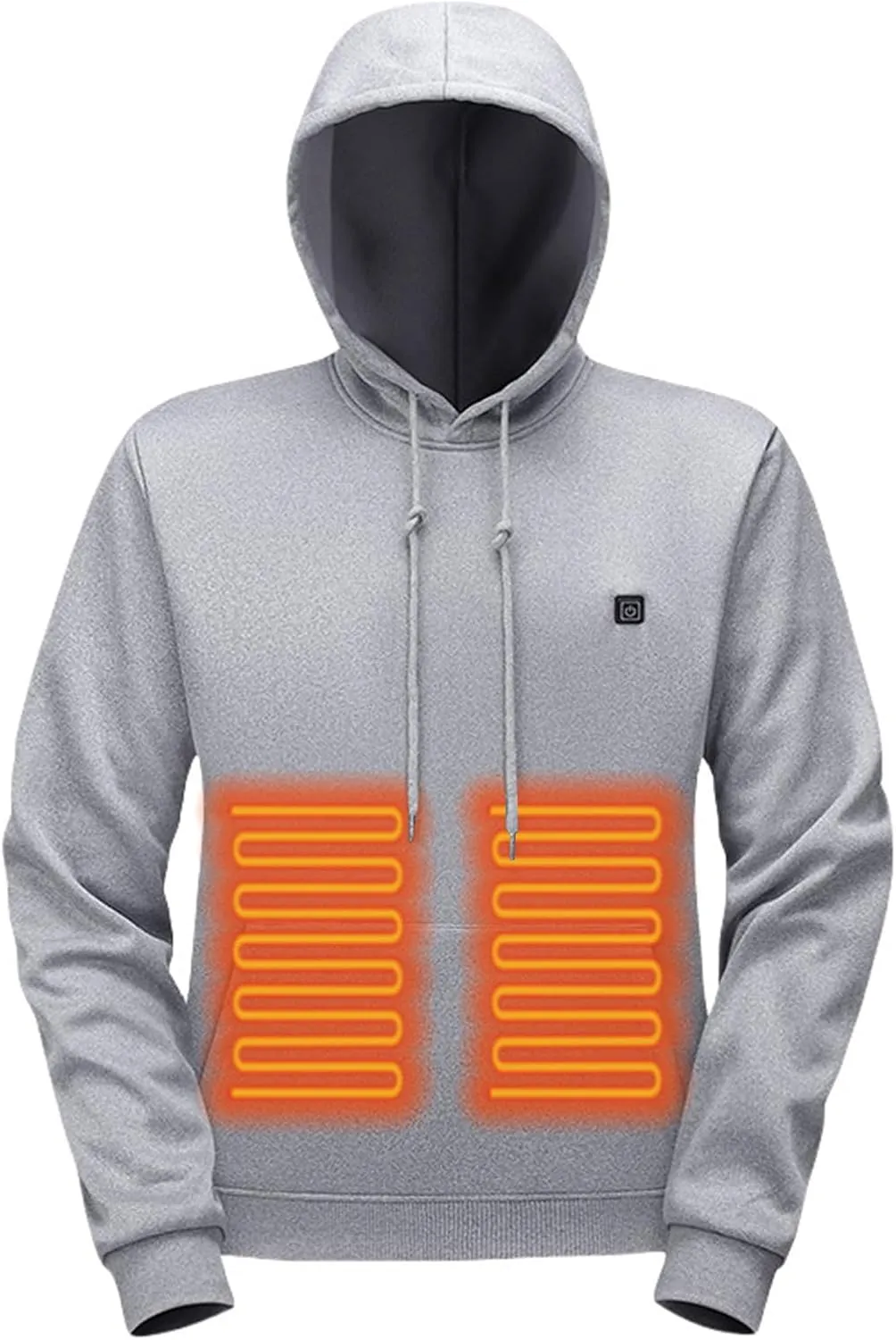 Heated Hoodie for Men and Women - USB Electric Warming Pullover Sweatshirt Coat