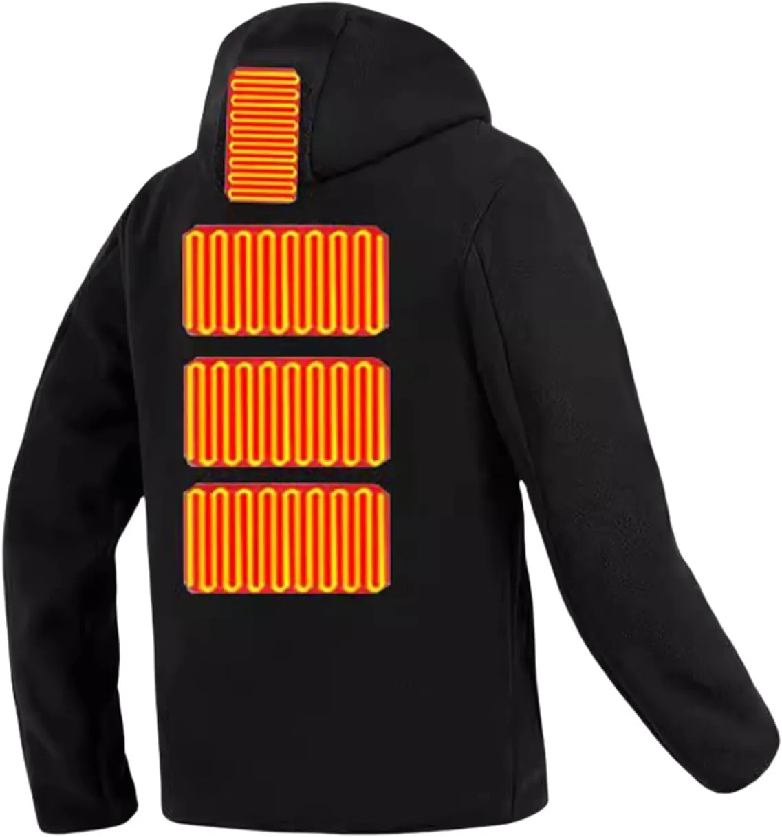 Heated Hoodie for Men and Women - USB Electric Warming Pullover Sweatshirt Coat