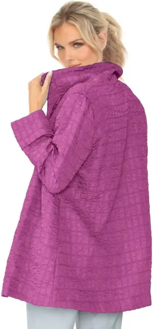 IC Collection Jacquard One-Button Jacket