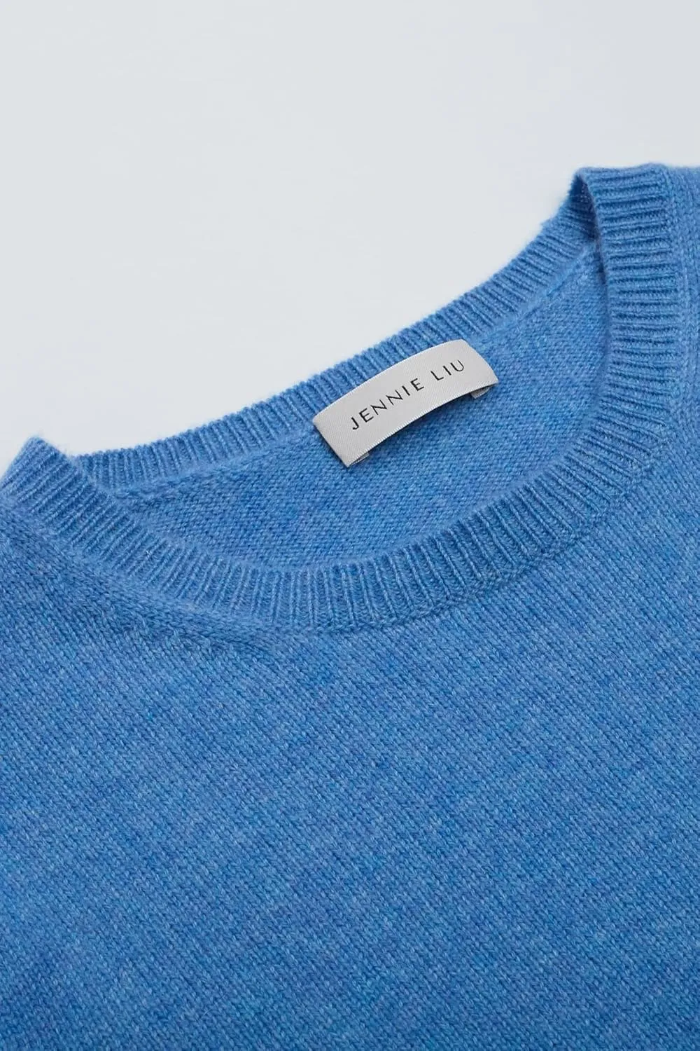 JENNIE LIU Womens 3-ply Cashmere Crewneck Sweater | Winter Cozy Cashmere Sweaters for Women