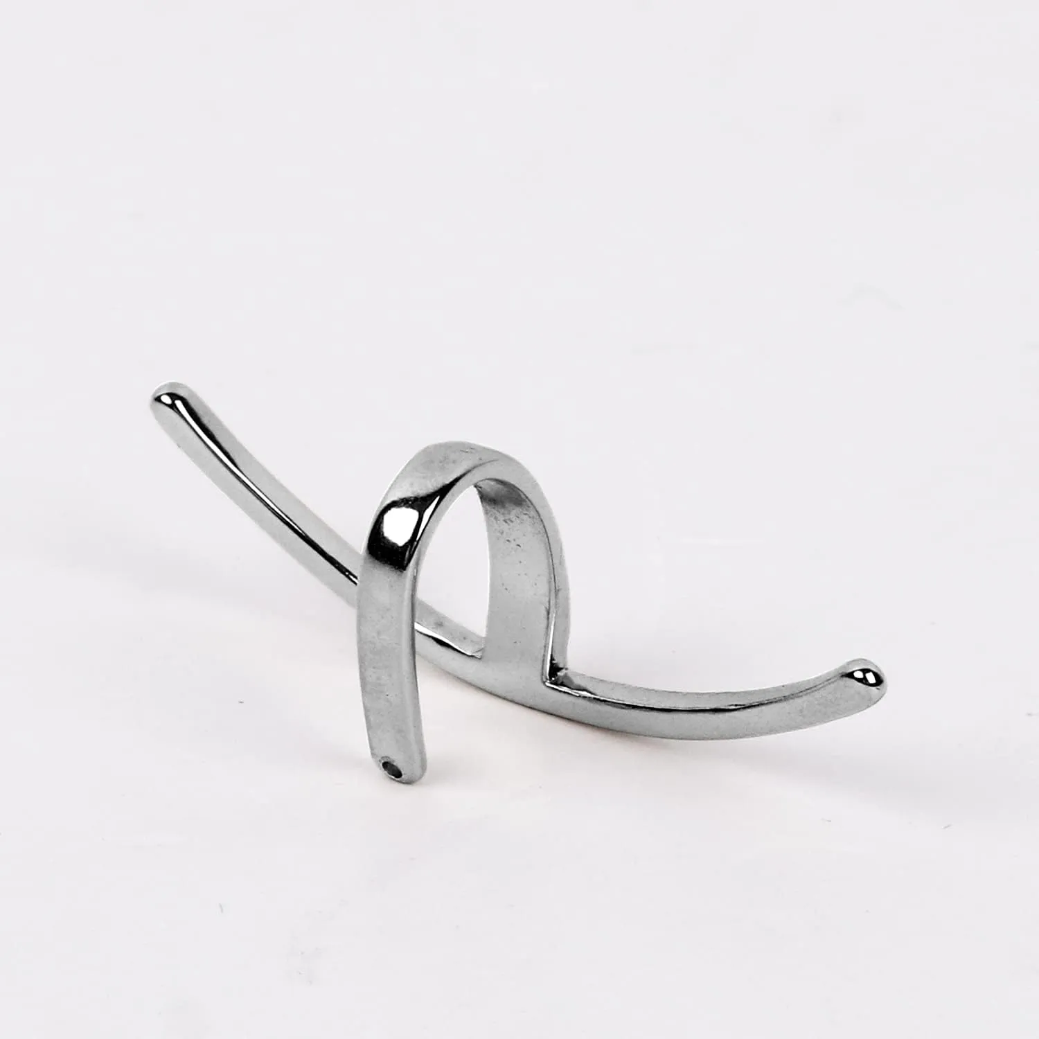 L'VOW Cyberpunk Liquid Silver Futuristic Luxury Irregular Non-Piercing Wrap Lip Cuff Jewelry Cyborg Face Accessories