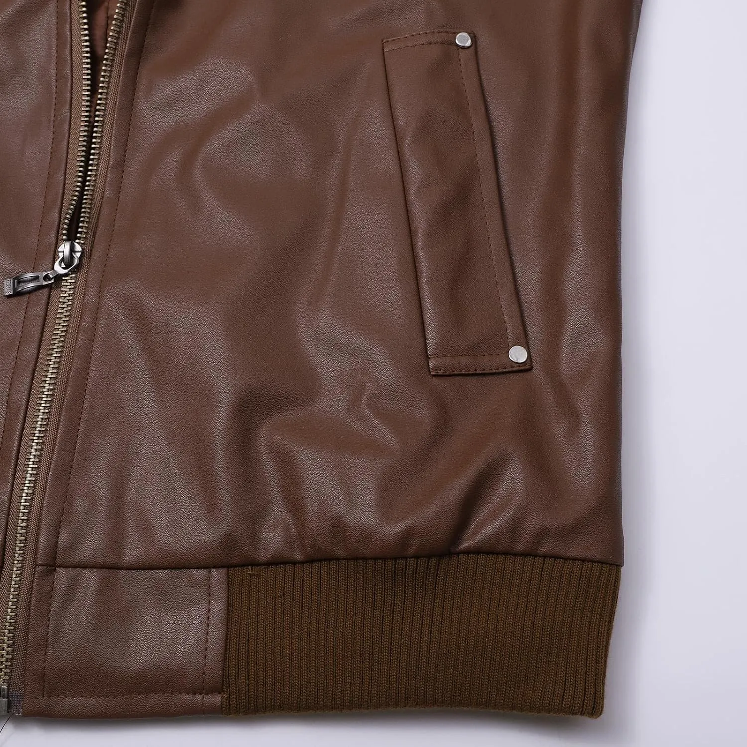 Mens Jacket Casual Windproof Bomber Jackets Full Zip Windbreaker Jackets Warm Winter Padded Coats Zip Up Jacket