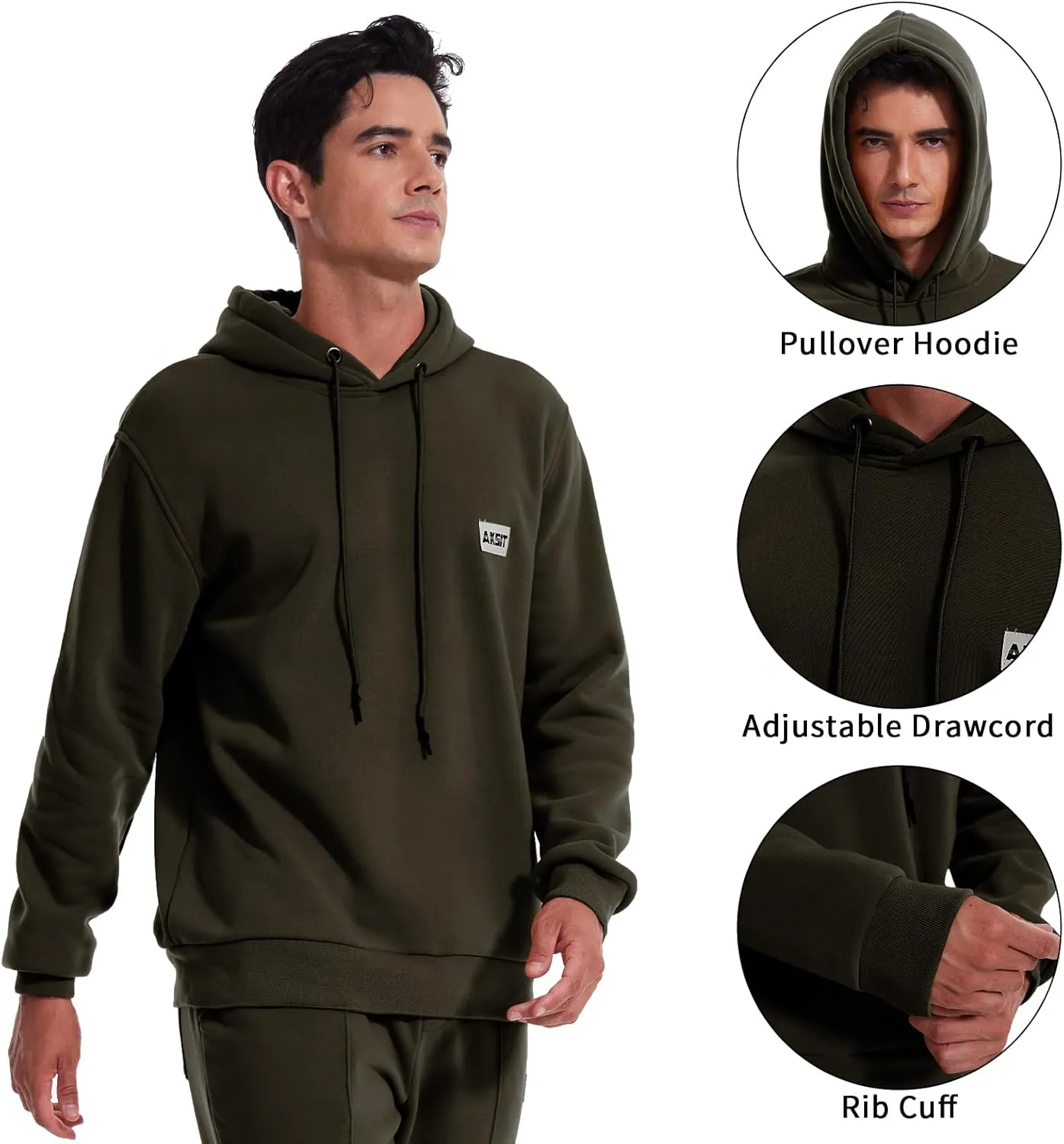 Men's Tracksuits Sweatsuit for Men Track Sweat Suits 2 Piece Hoodies and Jogger Sports Jogging Suits Set Outfits