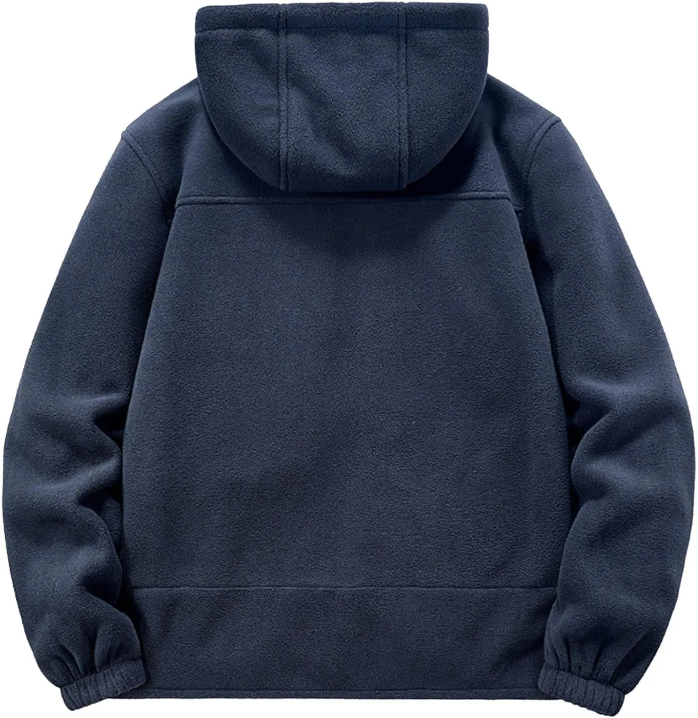 Men's Winter Jacket Thick Thermal Cotton Thickened Warm Stand Collar Jacket Windbreaker Utility Jacket Zip Coat with Pocket