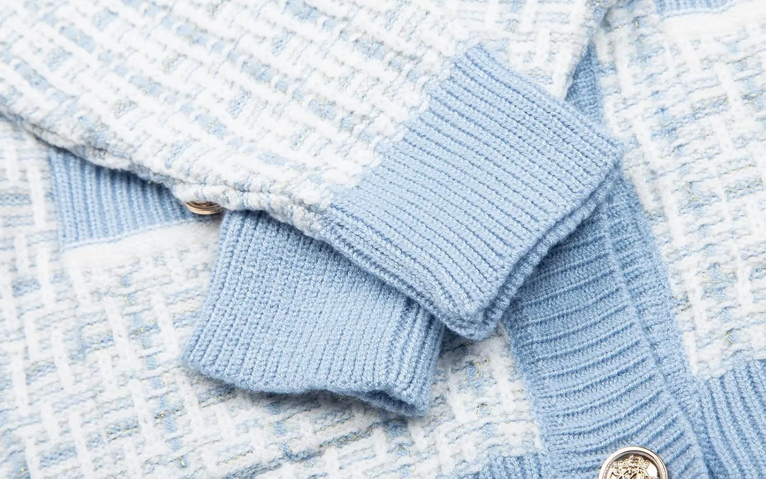 Mud Kingdom Cute Little Girls Ribbed Knit Cardigan Skirt Set School Style