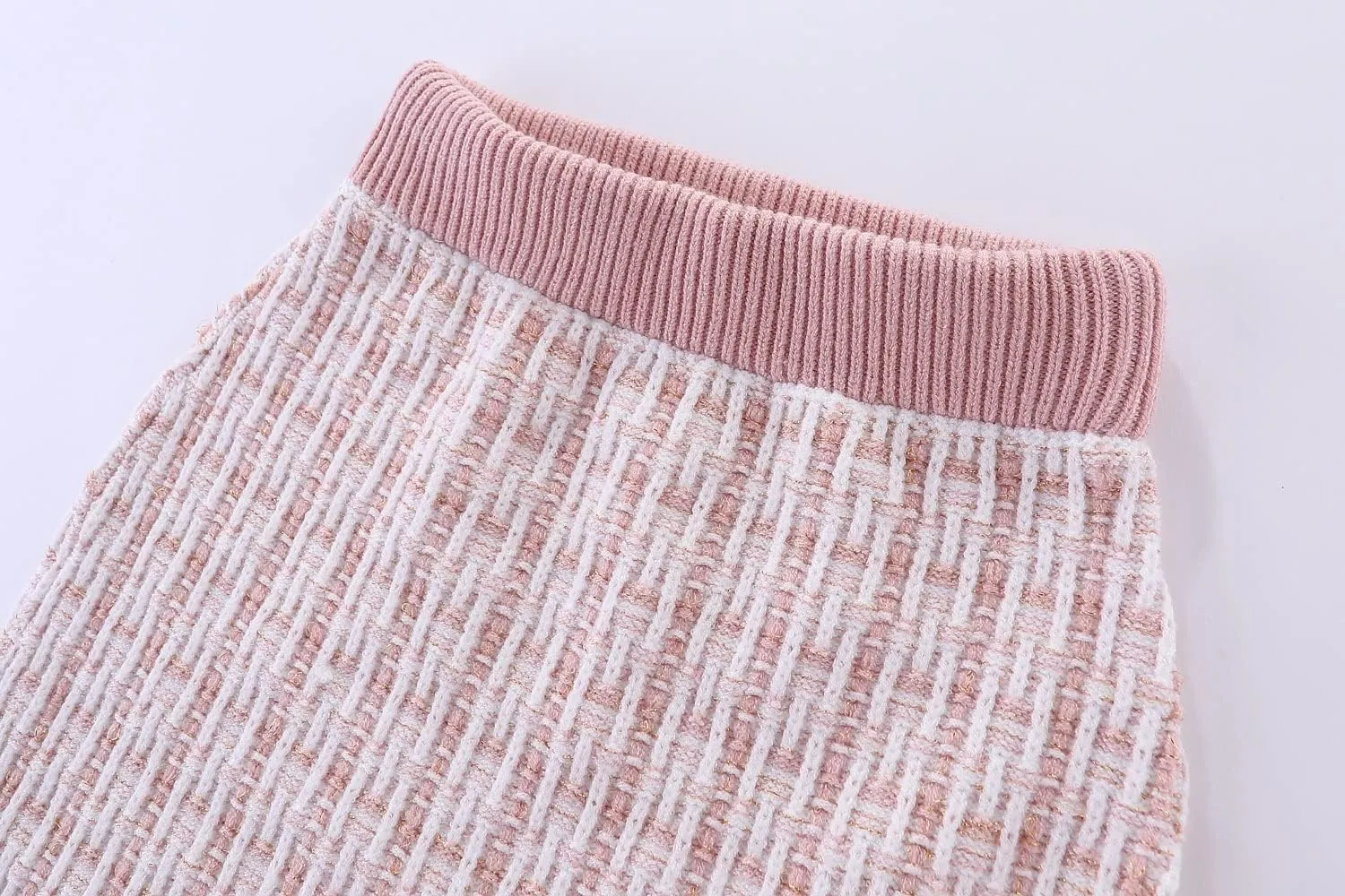 Mud Kingdom Cute Little Girls Ribbed Knit Cardigan Skirt Set School Style