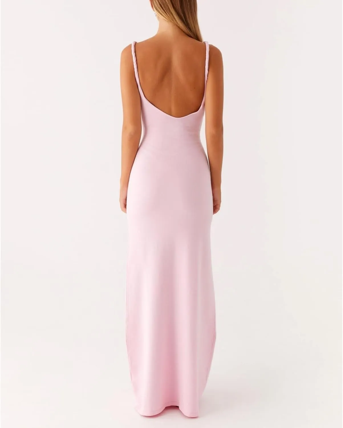 Muineobuka Women Spaghetti Strap Maxi Dress Y2K Summer Sexy Slip Bodycon Backless Long Sundress Wedding Guest Dresses