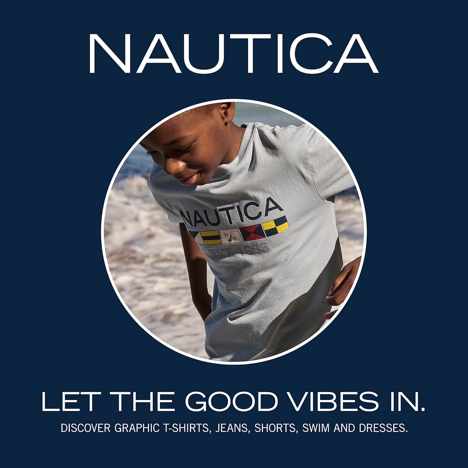Nautica Boys' Pull-on Stretch Denim Jogger Jeans, 5-Pocket Style & Drawstring Closure