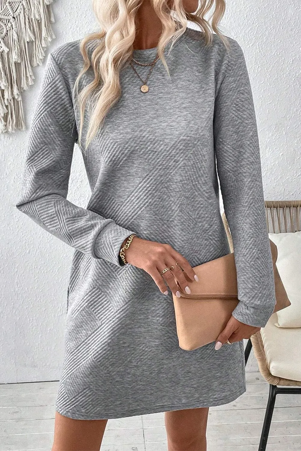 OCSTRADE Womens Summer Shift Dresses Casual Textured Short Sleeve T Shirt Dress Trendy Girls 2025 Vacation Going Out Outfits