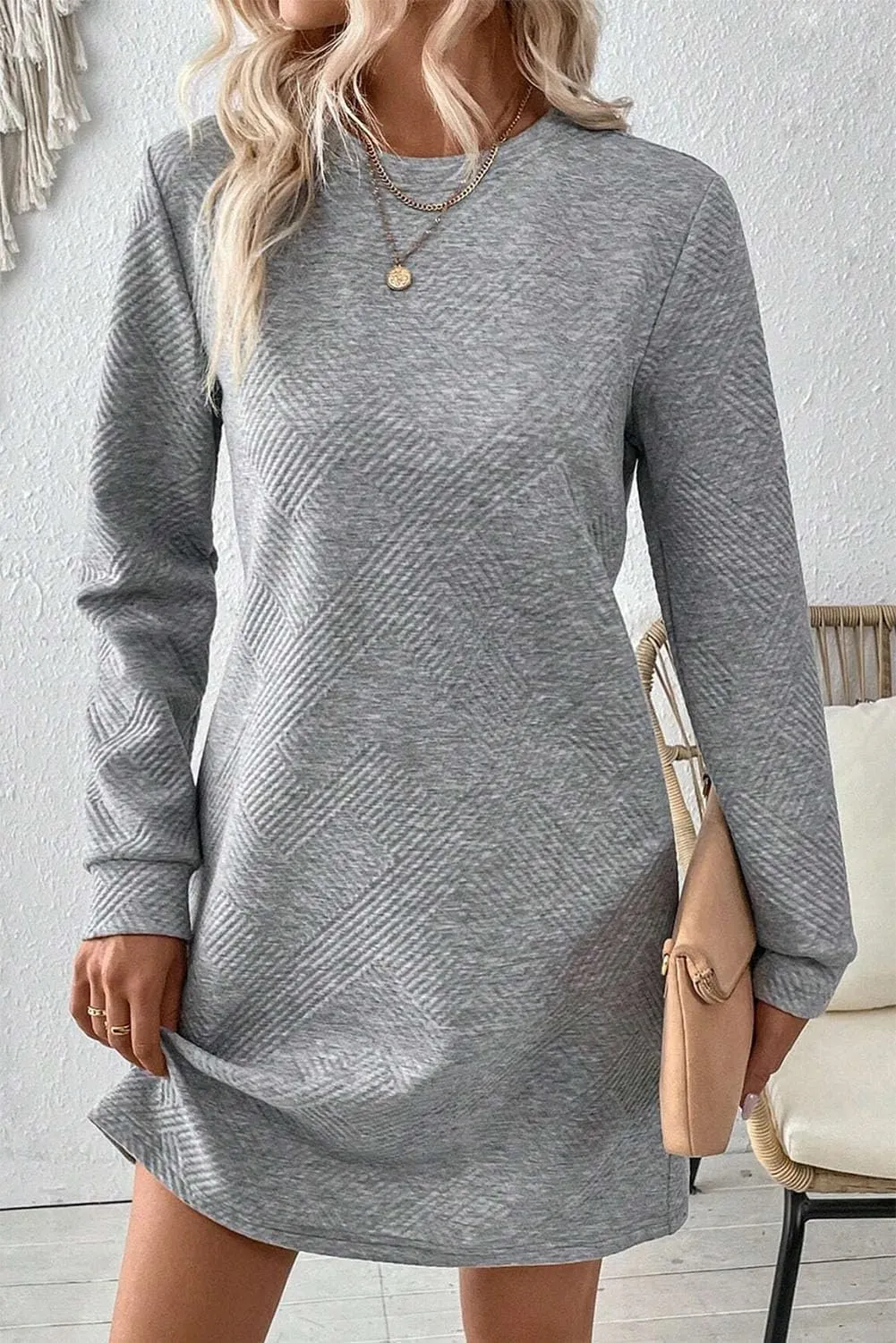 OCSTRADE Womens Summer Shift Dresses Casual Textured Short Sleeve T Shirt Dress Trendy Girls 2025 Vacation Going Out Outfits