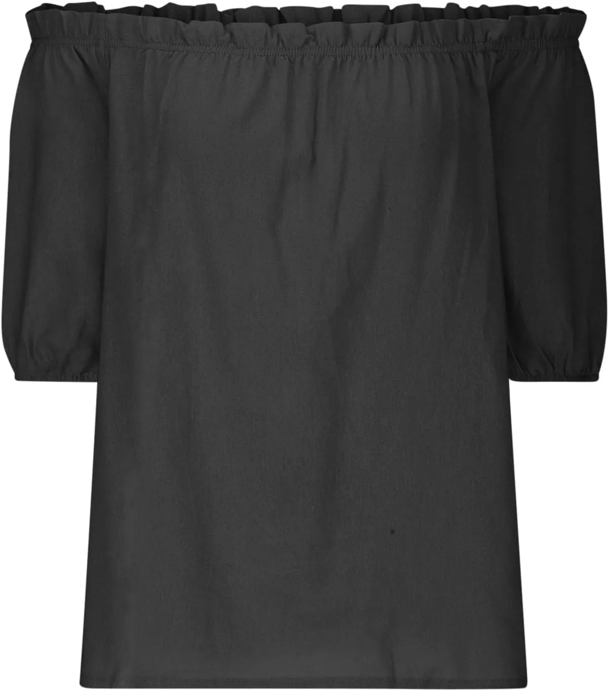 Off Shoulder Womens Linen Tops Trendy Shirred Neck Short Sleeve Shirts Summer Casual Beach Blouse Going Out Gauze Tees