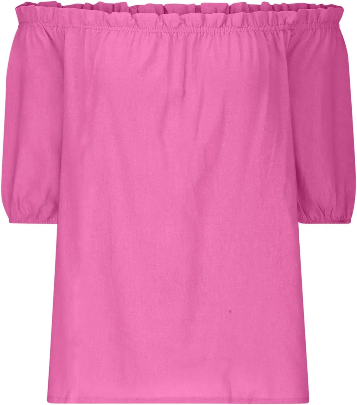 Off Shoulder Womens Linen Tops Trendy Shirred Neck Short Sleeve Shirts Summer Casual Beach Blouse Going Out Gauze Tees