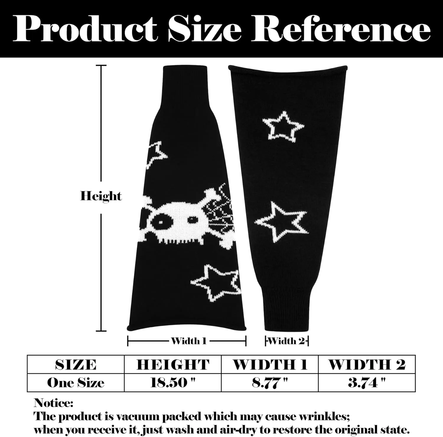 Olreco Kawaii Y2K Harajuku Leg Warmers for Girls & Women - Gyaru, Goth & Lolita Accessories