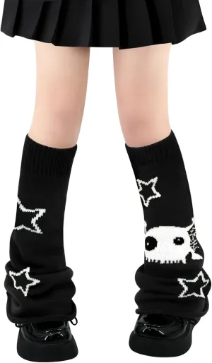 Olreco Kawaii Y2K Harajuku Leg Warmers for Girls & Women - Gyaru, Goth & Lolita Accessories