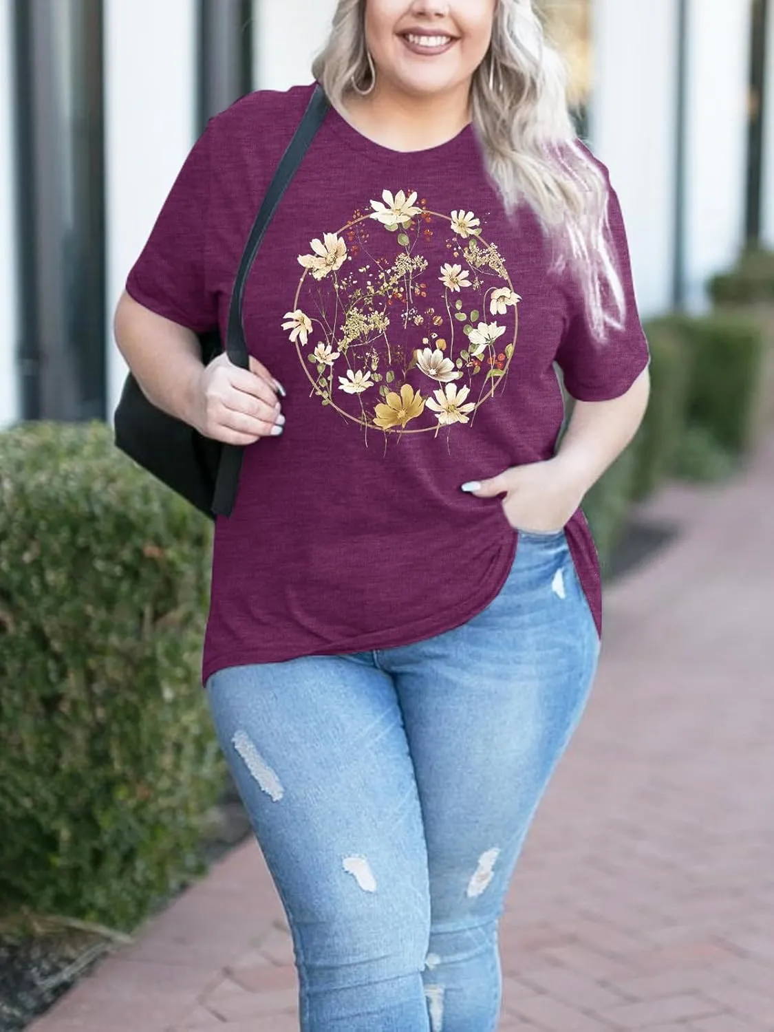 Plus Size Tshirts for Women Graphic Tees Summer Casual Tops Loose Cute Trendy Clothes Tee Shirt