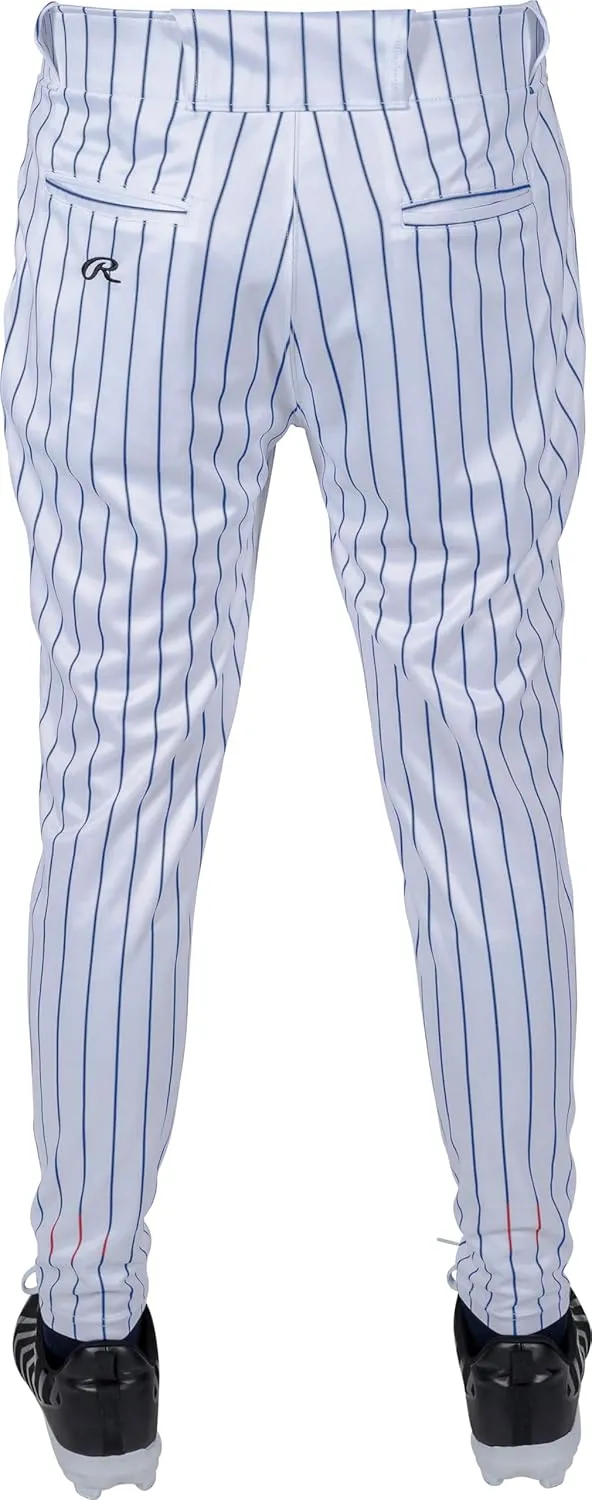 Rawlings Boys' PRO 150 Series Baseball Pants | Tapered Jogger Fit | Youth Sizes | Pinstripe | Multiple Colors