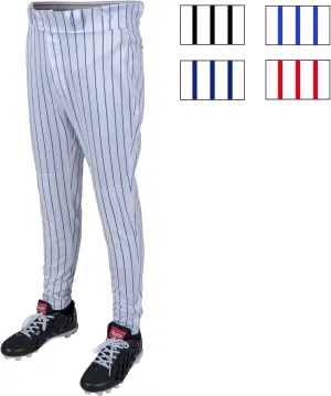 Rawlings Boys' PRO 150 Series Baseball Pants | Tapered Jogger Fit | Youth Sizes | Pinstripe | Multiple Colors