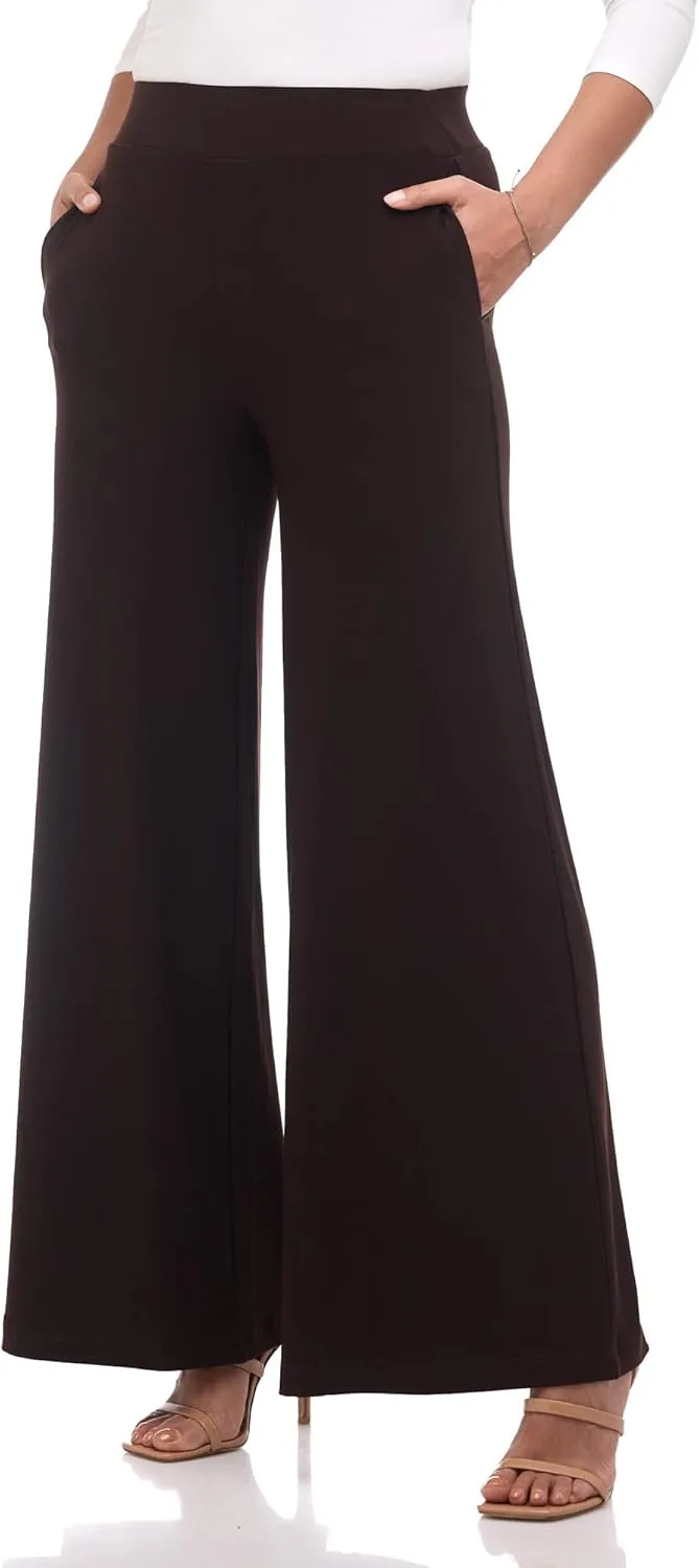 REKUCCI Travel in Style Women's Stretchy Elegant Palazzo Wide Leg Pant