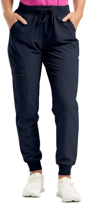 Scrub Pants for Women Jogger Style Stretch Drawstring Waisted Scrub Joggers Comfy Yoga Cargo Pants with Pockets