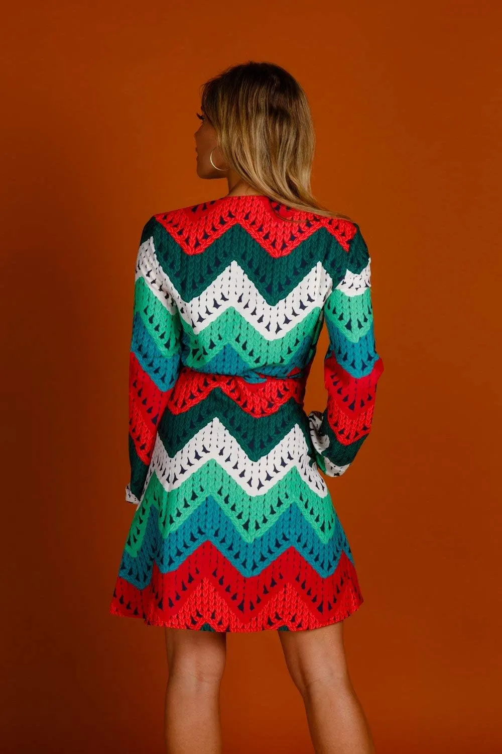 Shinesty Womens Christmas Wrap Dress