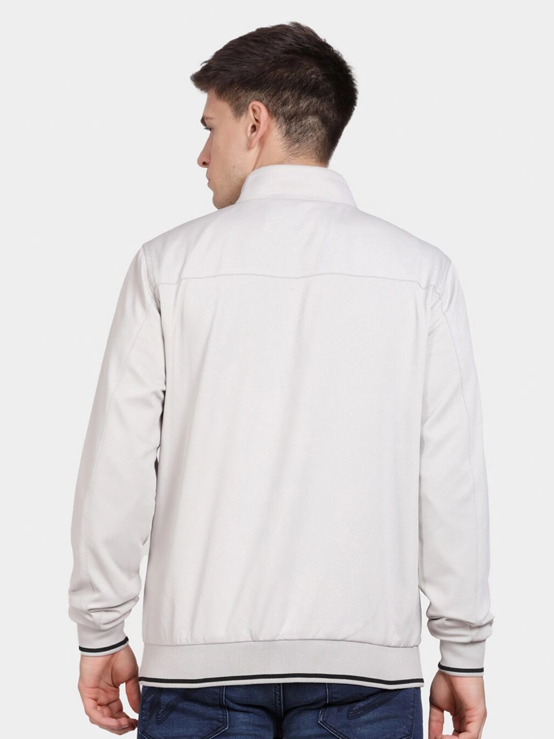 t-base Mock Collar Insulator Bomber Jacket