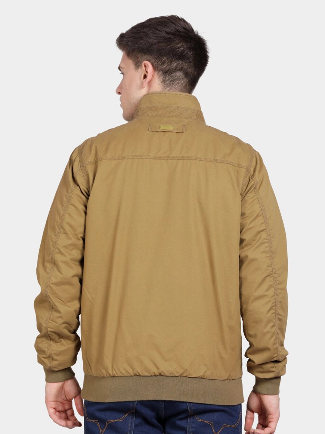 t-base Mock Collar Insulator Pure Cotton Bomber Jacket