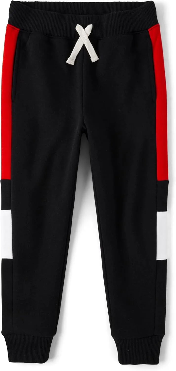 The Children's Place Boys' Active Fleece Jogger Pants