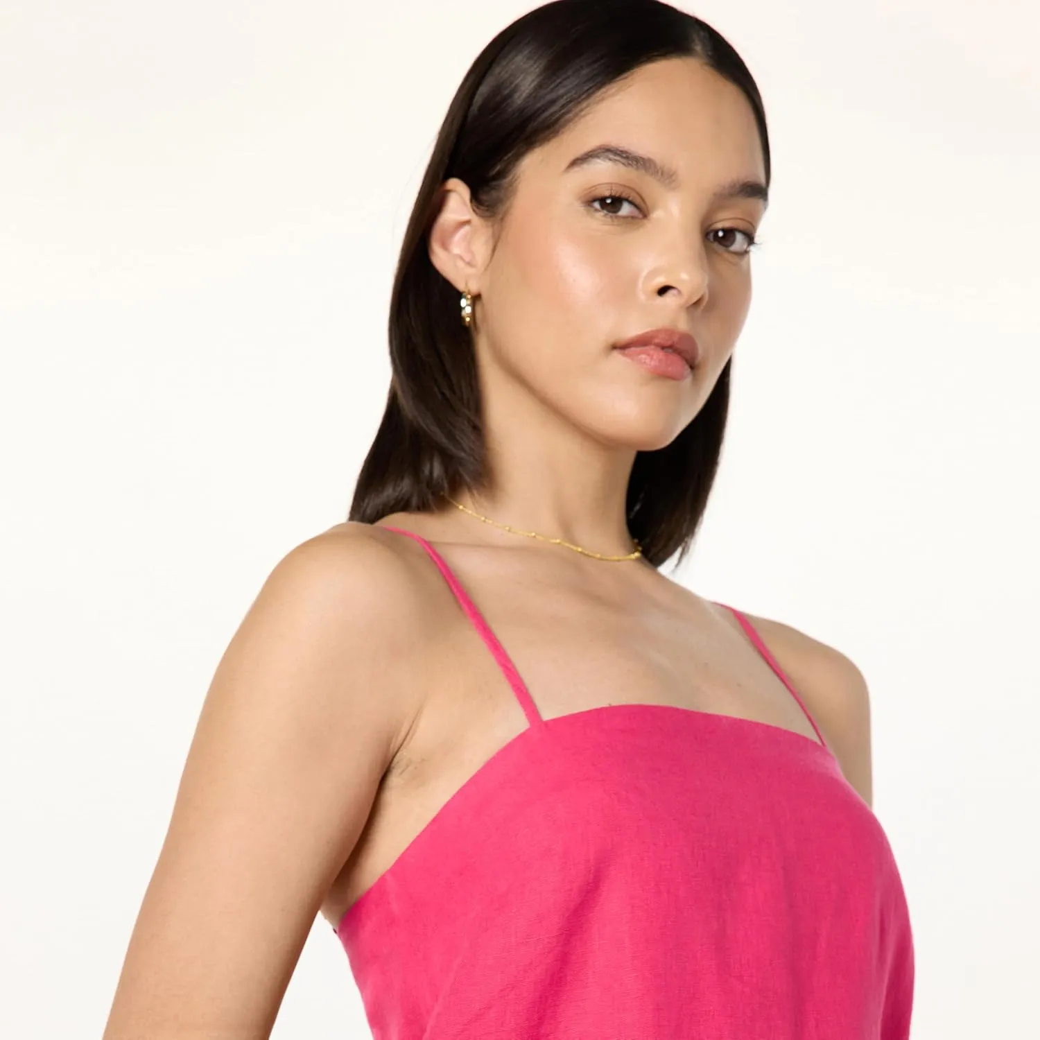 The Drop Women's Seville Linen Mini Shift Dress
