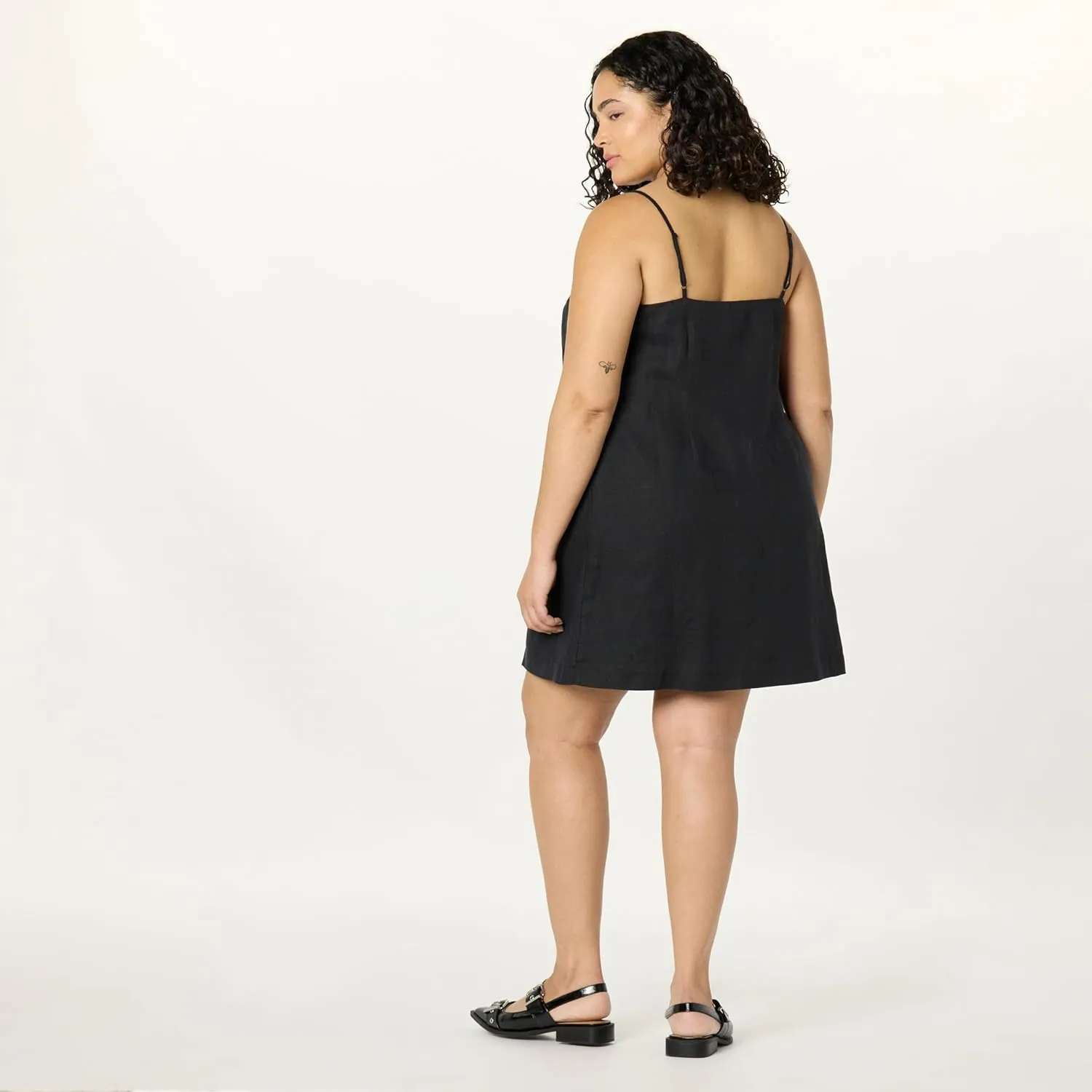 The Drop Women's Seville Linen Mini Shift Dress