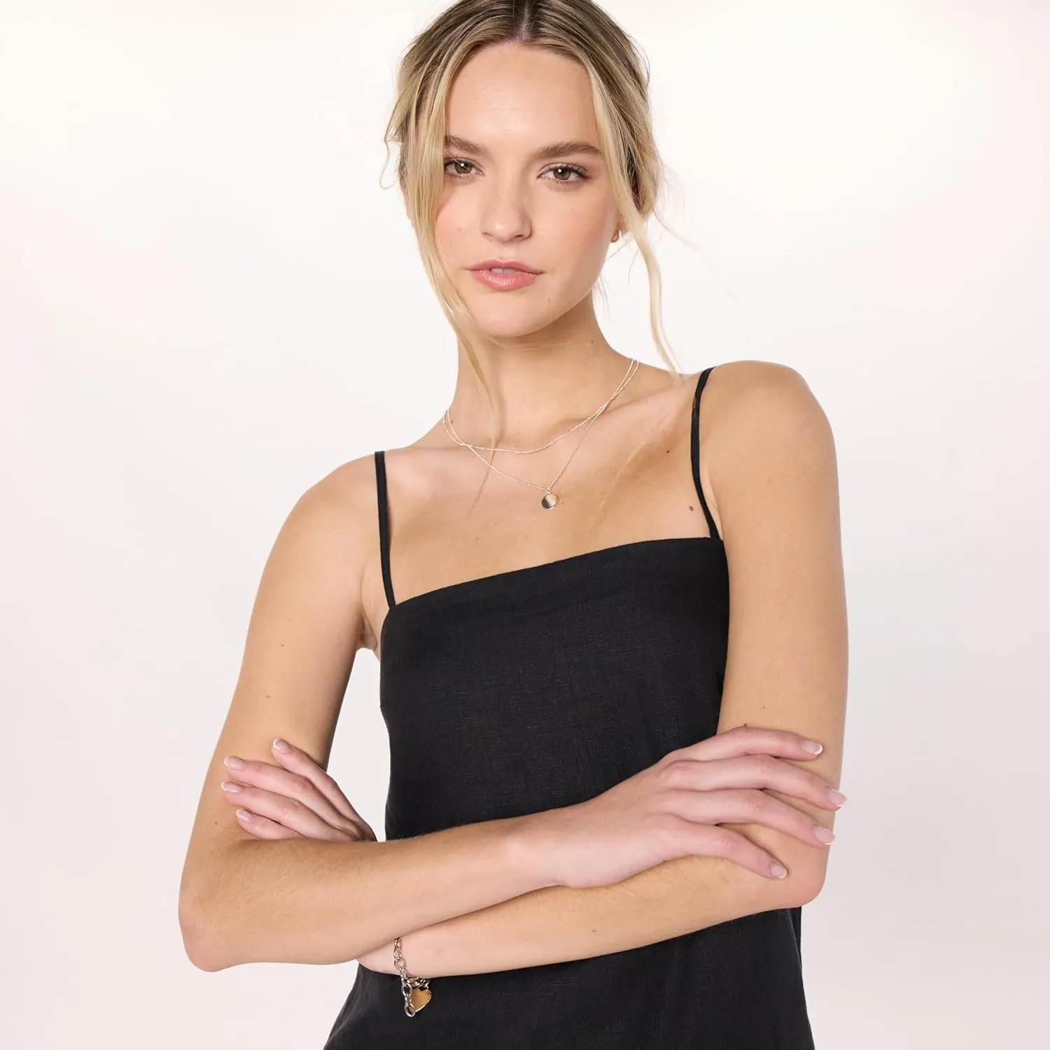The Drop Women's Seville Linen Mini Shift Dress
