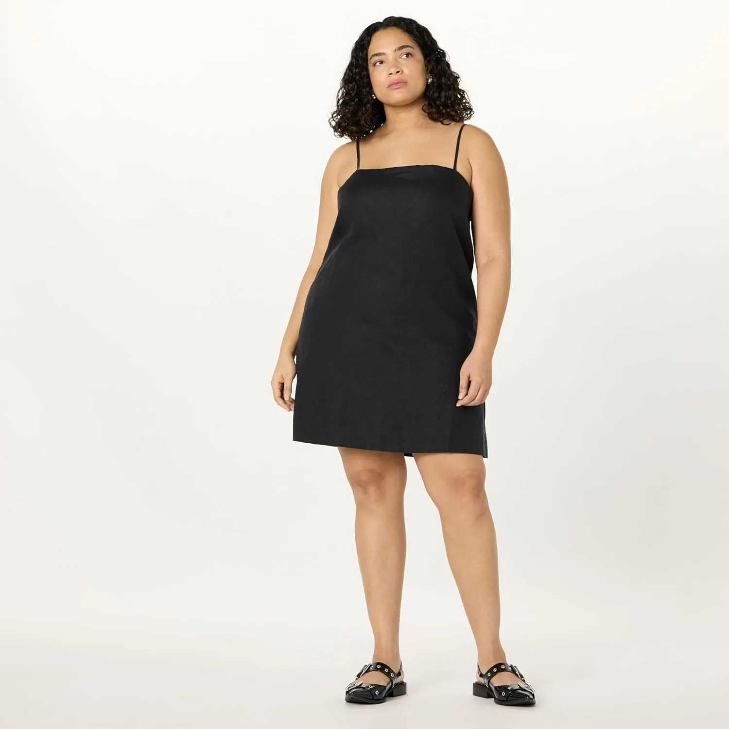 The Drop Women's Seville Linen Mini Shift Dress