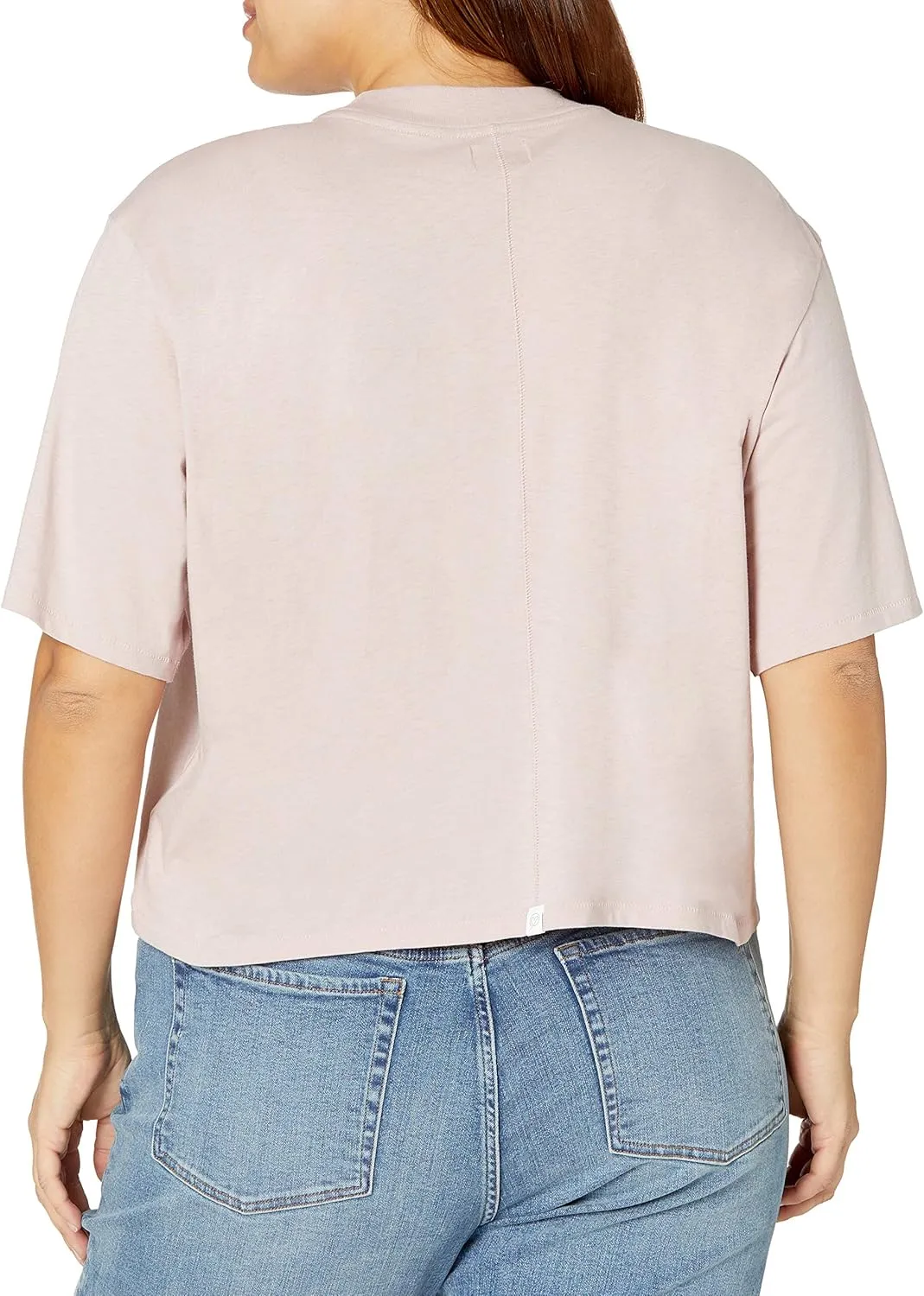 The Drop Women's Sydney Short-Sleeve Cropped Crew Neck T-Shirt