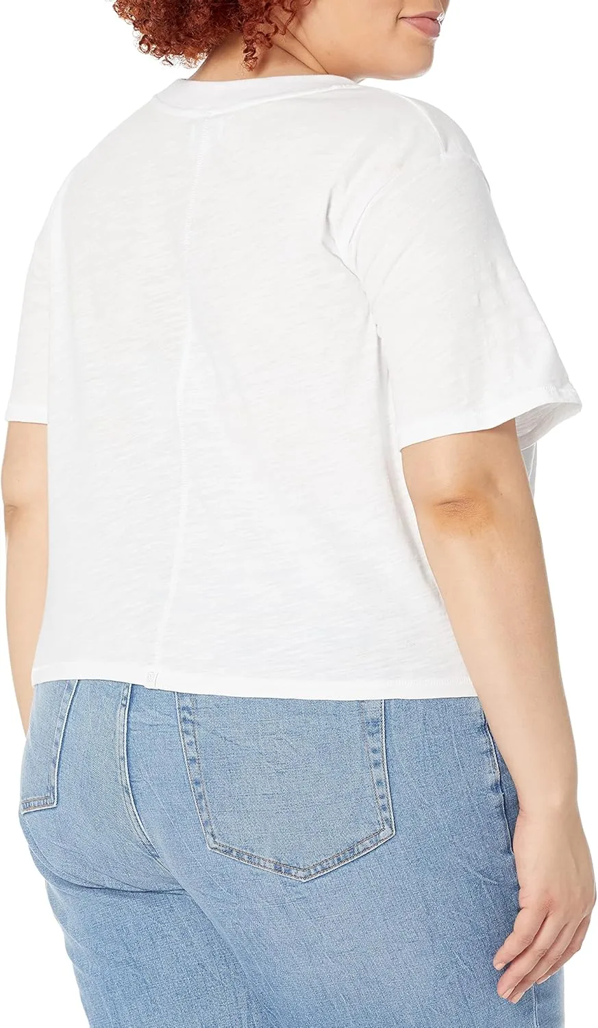 The Drop Women's Sydney Short-Sleeve Cropped Crew Neck T-Shirt